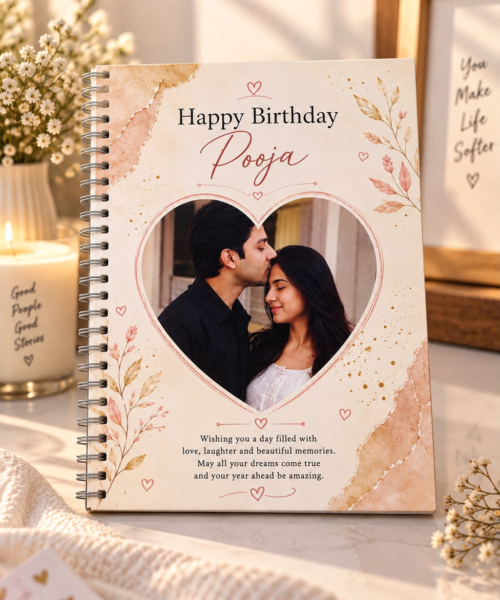 Personalized Memories Photo Album | Custom Photo Album with Name & and Photos