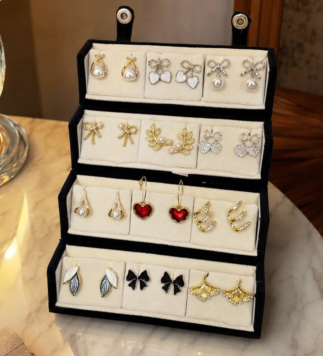 Personalized Korean Earrings Folding Gift Box