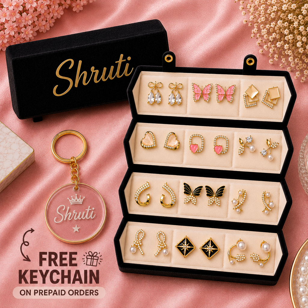 Personalized Korean Earrings Folding Gift Box