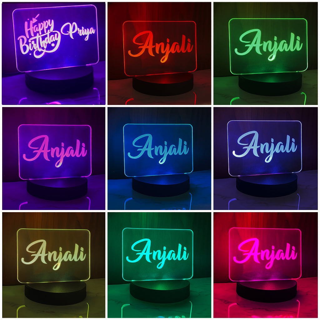 Multi Colour LED Name Lamp