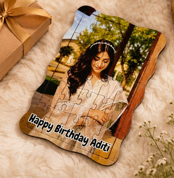 Personalized Wooden Jigsaw Photo Puzzle | Personalised Photo Puzzle