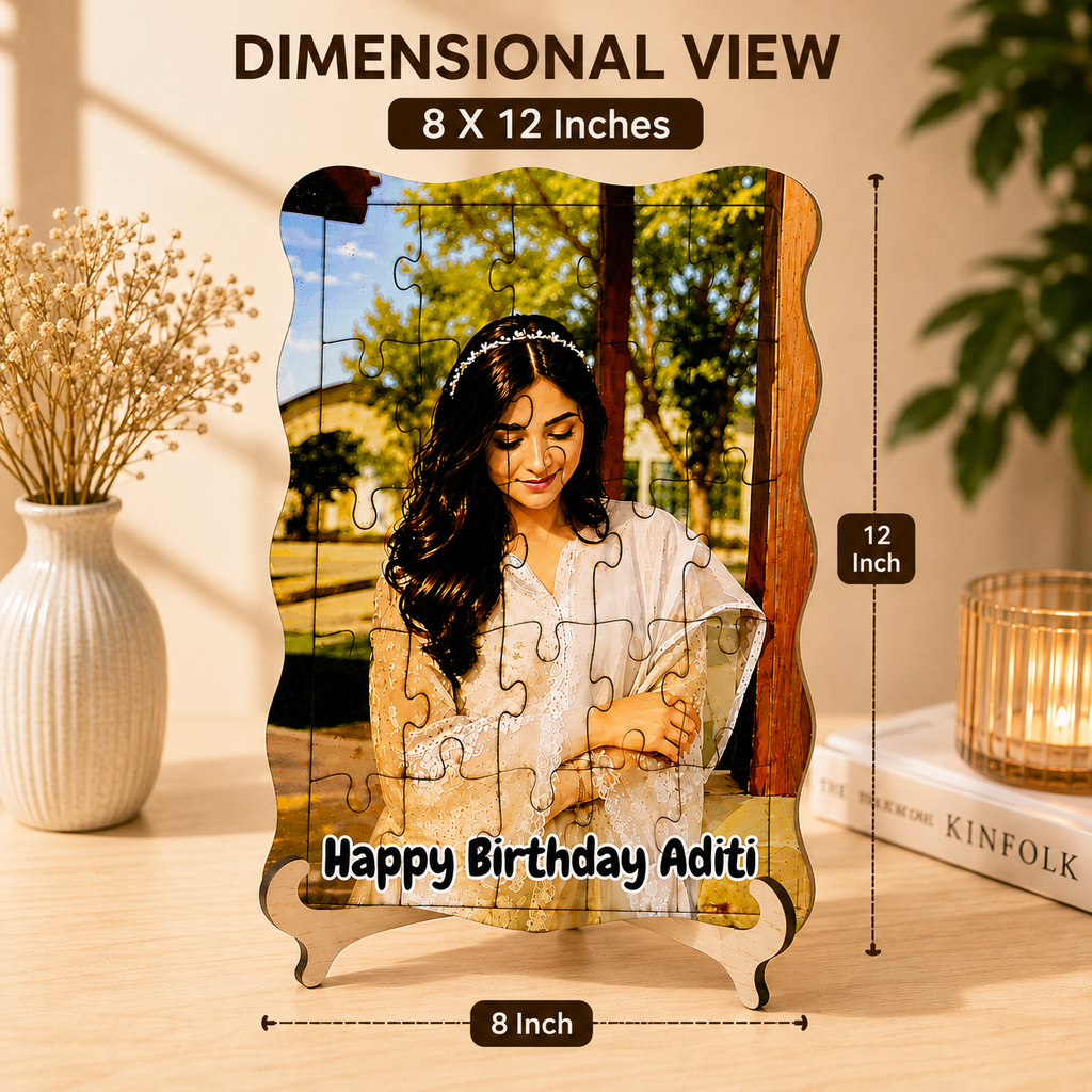 Personalized Wooden Jigsaw Photo Puzzle | Personalised Photo Puzzle